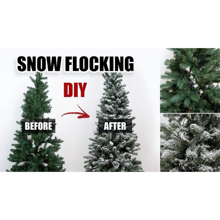 Salju Semprot / Hiasan Salju Pohon Natal / Dekorasi Natal / Dekorasi Pohon Natal / Ornamen Hiasan