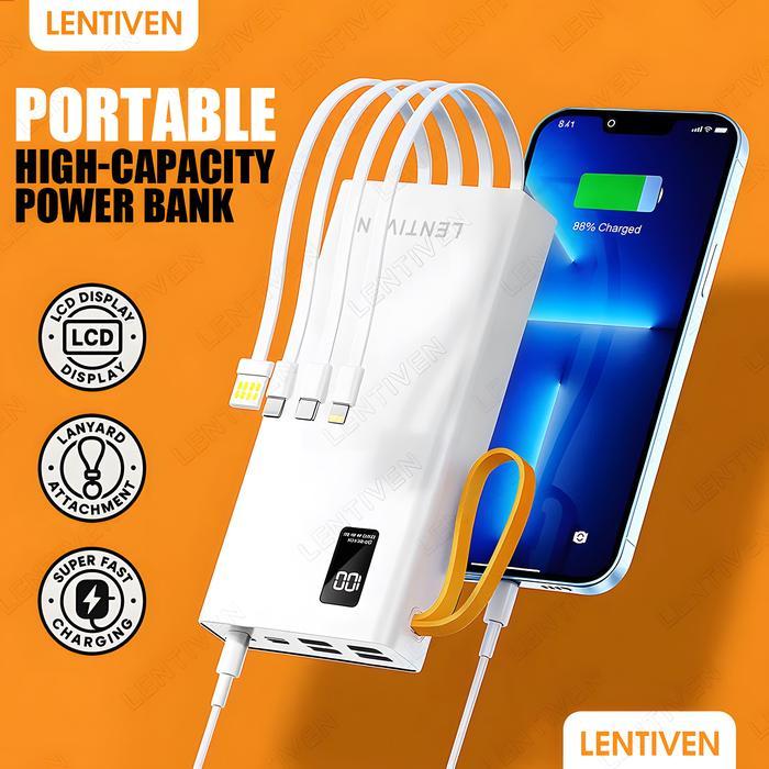 lussy- Lentiven Powerbank 60000Mah 4 Usb Fast Charging W66