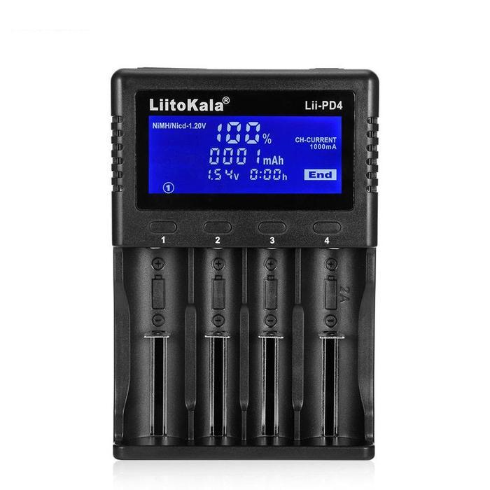 Liitokala Lii Pd4 Smart Battery Charger Discharger Baterai Lii-Pd4