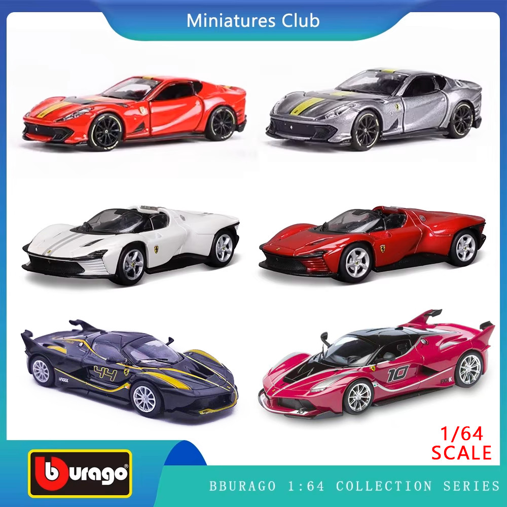 Bburago 1:64 Ferrari 812 Competizione SP3 Alloy Premium Diecast Car Model Vehicle Collectible Toy
