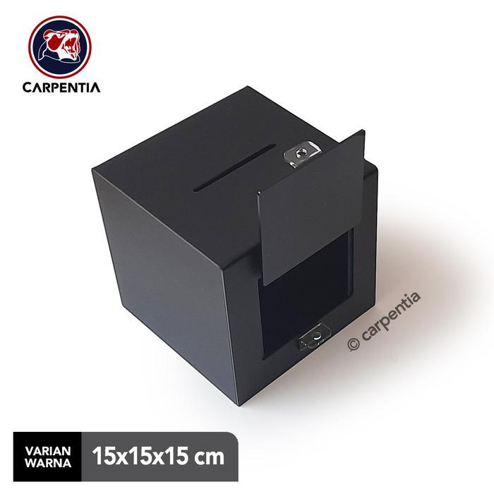 4abs- Carpentia Kotak Saran Akrilik Minimalis - Kotak Amal Tips - 15X15X15 Cm - Tipe C