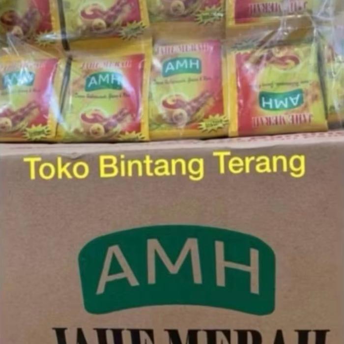 -Terlaris Jahe Merah Amanah AMH 1 Bal/Ball/Dus/Karton isi 20 renceng x 10 sachet - Gratis Ongkir