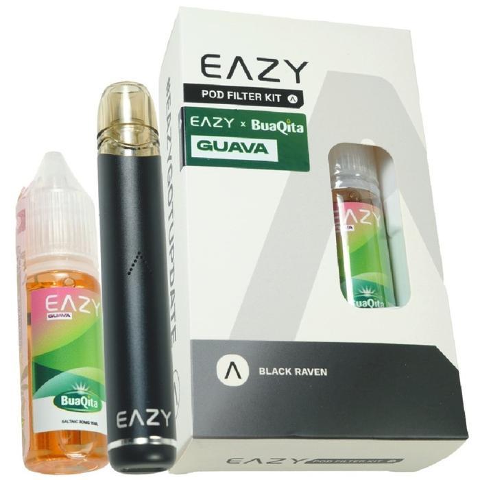 EAZY BLACK RAVEN POD FILTER KIT BUNDLING BUAQITA 15ML BY EAZY CORP
