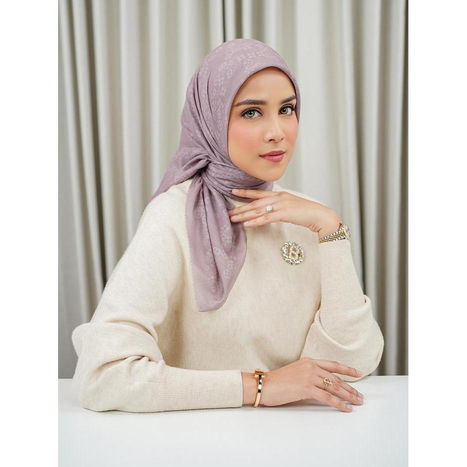 dowg- Monogram Scramble Voile Square - Aurora.