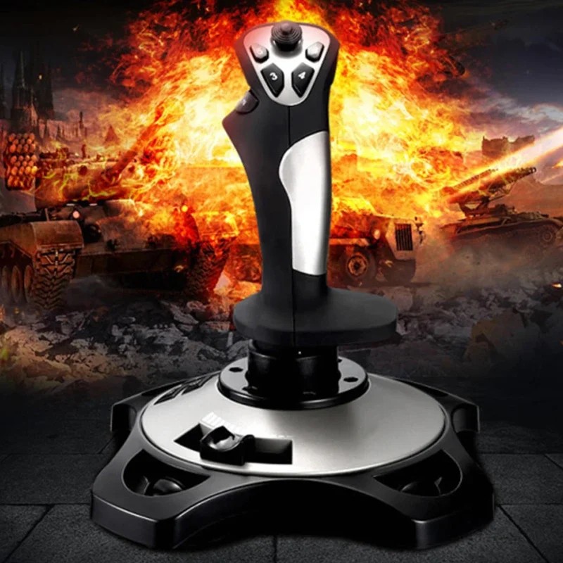 Hot Sale Game Plane Joystick Suitable For Computer Simulation Flight Fighter Flight Joystick
