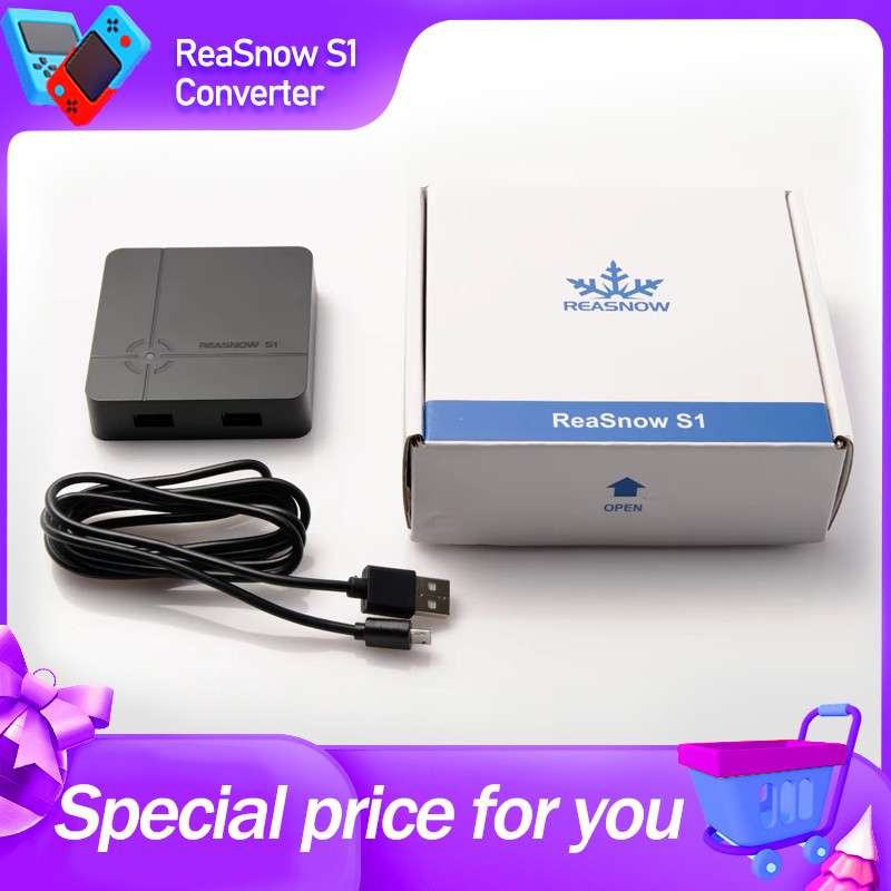 Reasnow S1 Cross Hair Keyboard Mouse Converter Controller Adapter For Xbox Series X/S, X Xboxone,