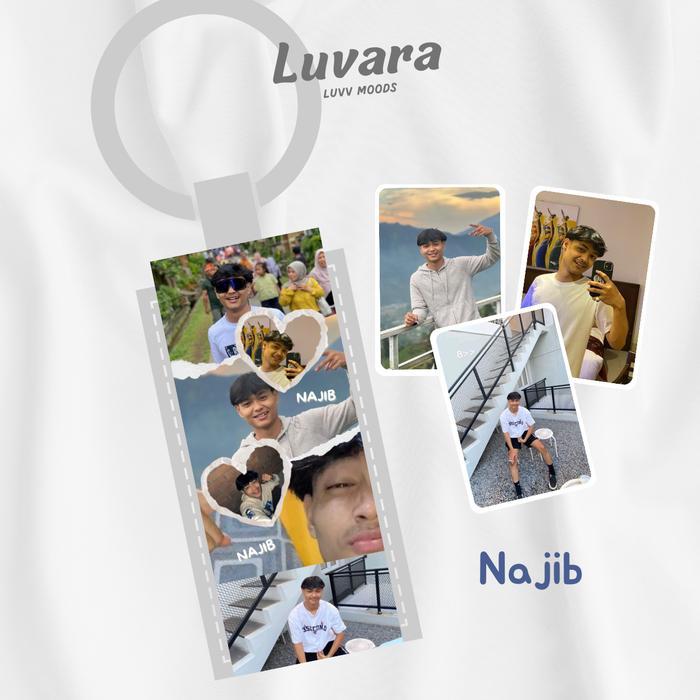 Gantungan Kunci Long Hiasan Estetik GWSM Keychan Multifungsi Bonus Photocard Idola Masboy Najib Isal