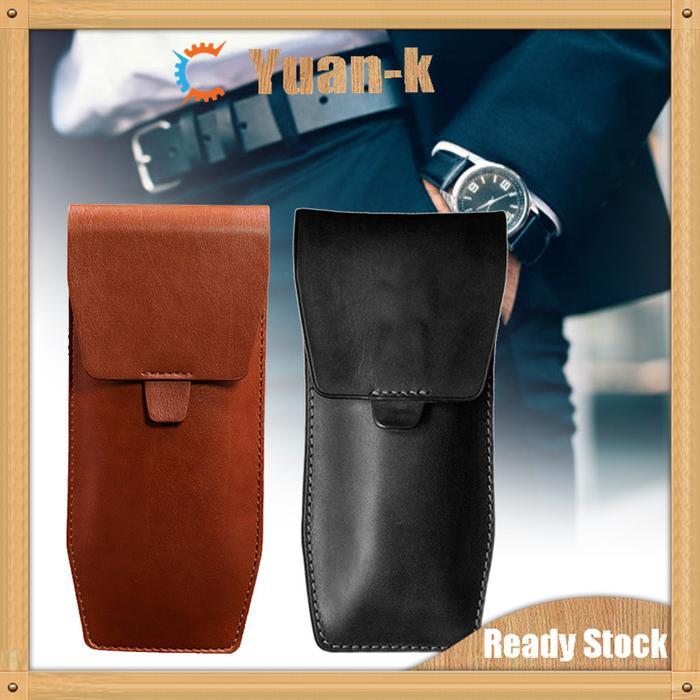 HRG DISKON Pouch Jam Tangan Kulit Case Watch Kulit Asli Travel Watch Storage