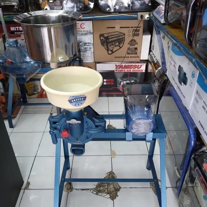 Mesin giling tahu/tempe kedelai 6"+Dinamo Elektromotor 1/2HPsiap pakai