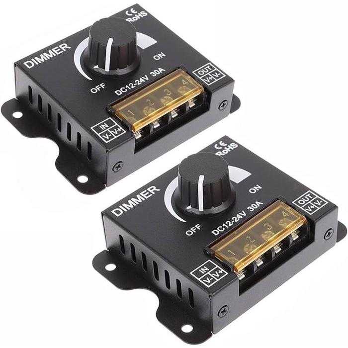 Bisa Spk Dimmer Lampu Dc 12V-24V 30A Dimmer Lampu Led Strip