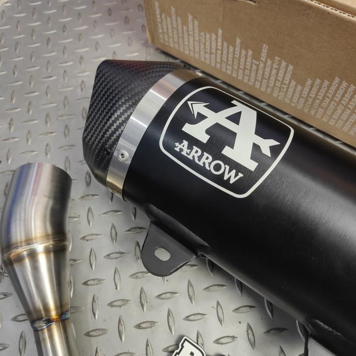 Knalpot Arrow New Fullsystem Vespa Aprillia SR GT