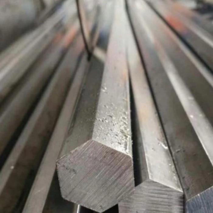 as stainless 304 segi enam / hexagon 38 mm 38mm panjang 130cm