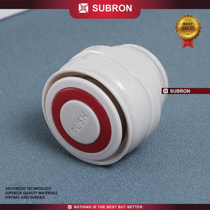 SUBRON Termos air panas, Vacumm flask tumbler bottle stainless Buah Putih