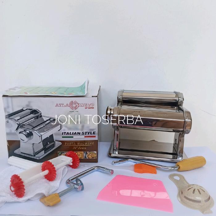 Gilingan Mie Molen Kulit Pangsit Pasta Sp Series Atlas Marcato Model Italy Pemotong Bulat