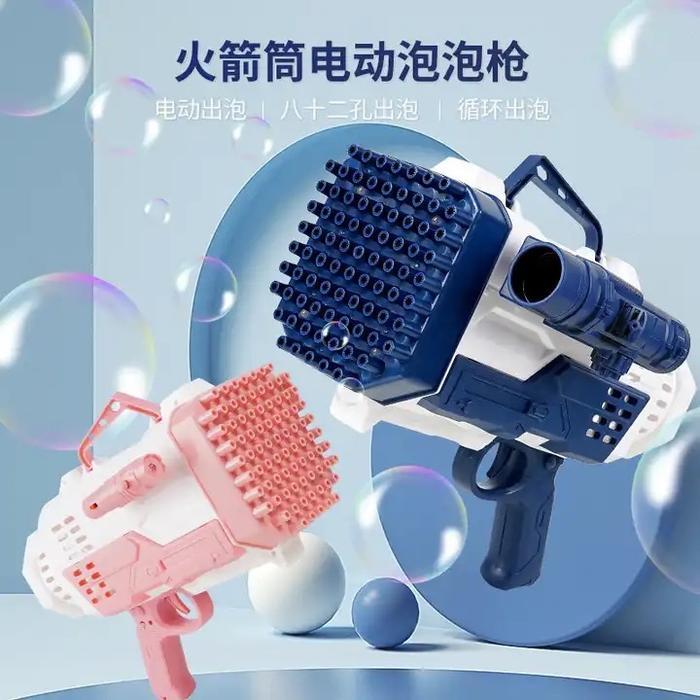 Shoot bubble gun bazooka mainan anak