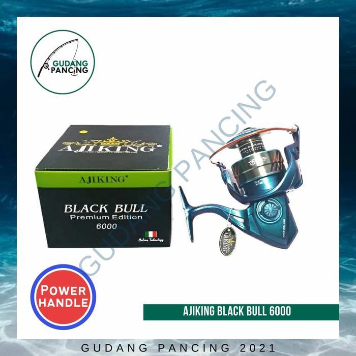 Reel Ajiking Black Bull Premium Edition 6000