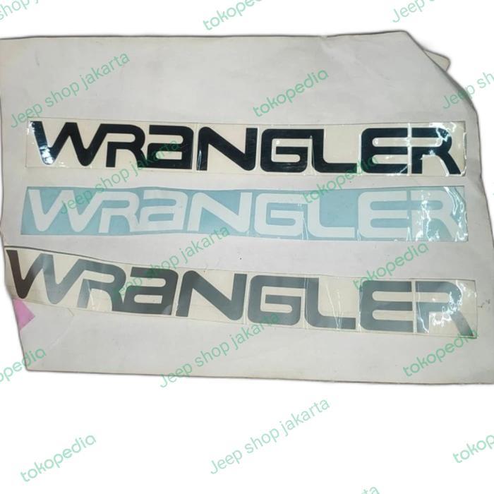 Stiker Sticker Wrangler Jeep Wrangler Yj