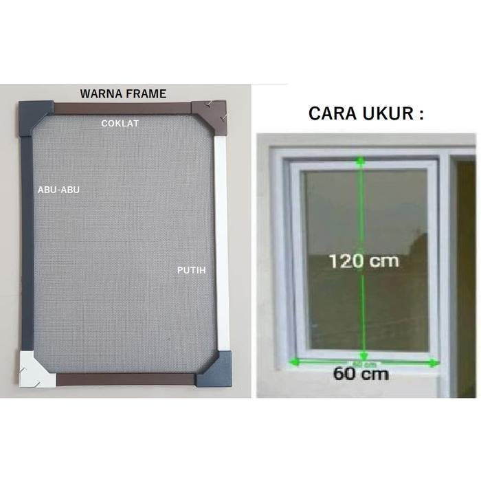 KAMUX Lebar 80 Kawat Nyamuk Magnet DIY Kasa Nyamuk Magnet