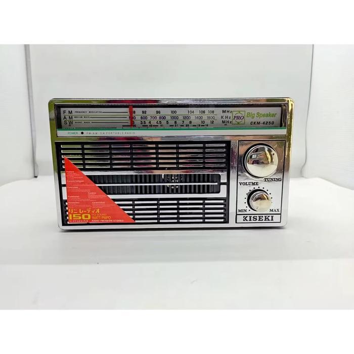 Kiseki Radio Portable International Jadul 3 Band Fm - Am -Sw Ac/Dc Antik