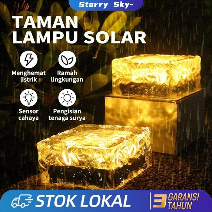 Lampu Taman Lampu Tangga Lampu Taman Solar LED Outdoor Kristal