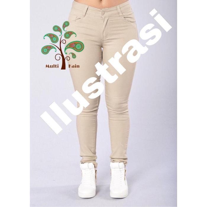 MULTI KAIN COTTON KATUN TWILL STRETCH 9 OZ CHINOS ROLL PER 50 YARD KODE 1360