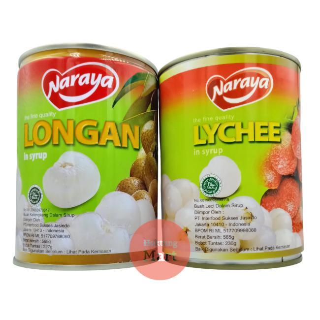 News Naraya Longan atau Naraya Lychee Buah Kelengkeng / Leci dalam sirup