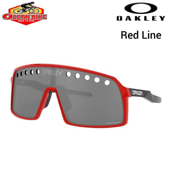 (COD) KACAMATA SEPEDA ORIGINAL OAKLEY SUTRO (A) SUNGLASS 9406A-07 RED LINE