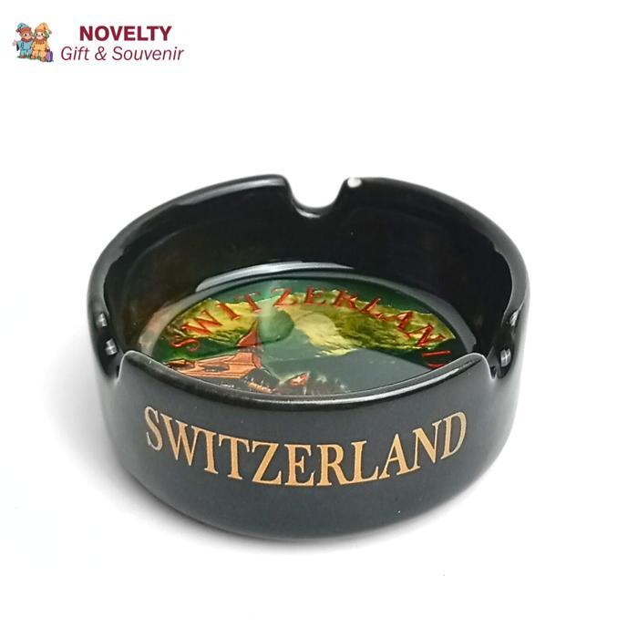 Souvenir Asbak Keramik Oleh Oleh Switzerland Cenderamata Swiss