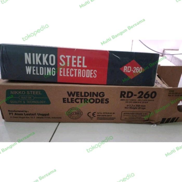 WeldingMaster- Kawat Las Nikko Steel Rd 260 3.2 Mm / Kawat Las Nikko Rd 260 3.2 Mm