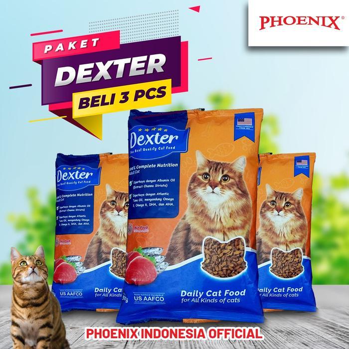 enimel- Pak Tri Paket 3 Makanan Kucing Phoenix Dexter 500Gr