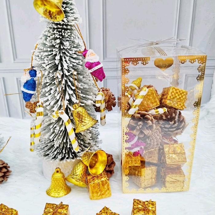 Hiasan Pohon Natal 32Pcs Lima Model / Ornamen Gantungan Pohon Natal