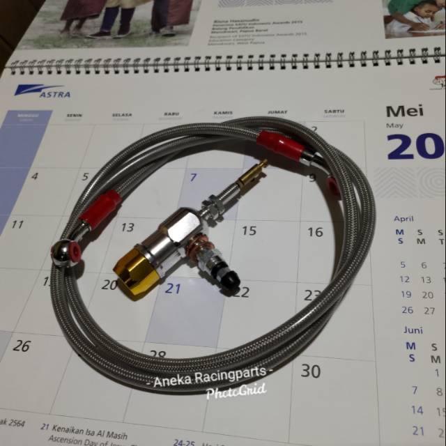STUT KOPLING HIDROLIK SATU SET SELANG REM PNP KLX CRF R15 NINJA FU SONIC DLL / STUT KOLING HIDROLIK