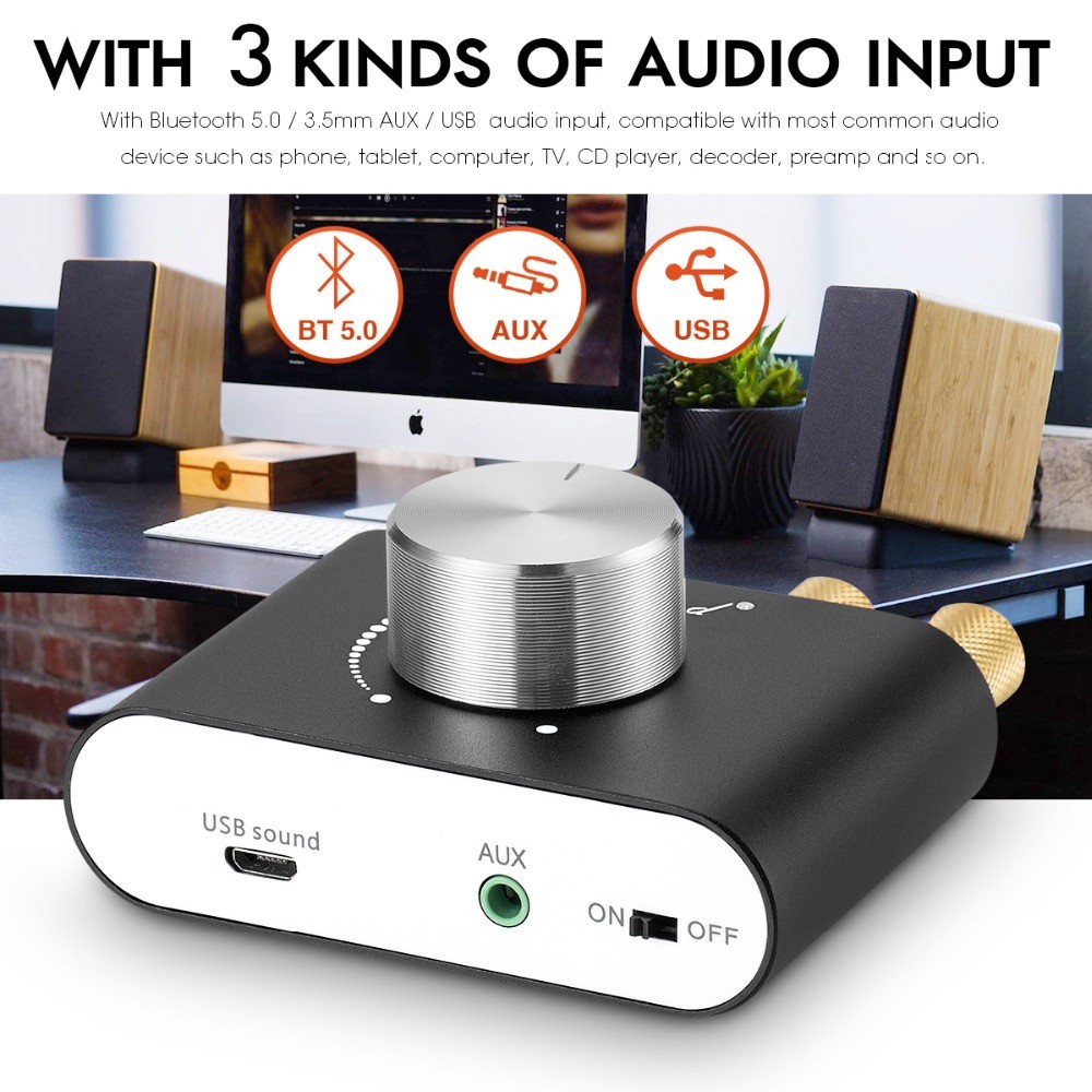 - Nobsound Mini Bluetooth 5.0 Tpa3116 Digital Amplifier Hifi Stereo