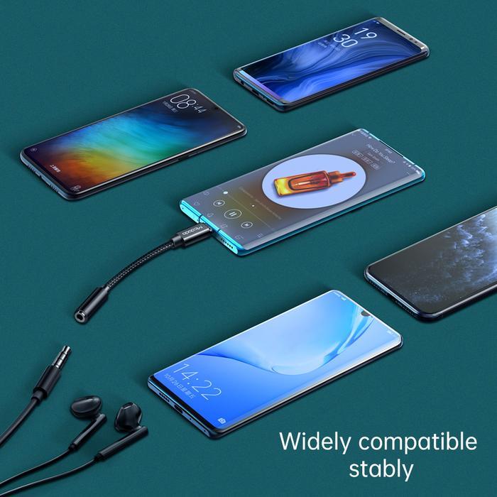 Mcdodo Converter Splitter Dac Type C To Jack 3.5Mm Audio Open Mic Untuk Samsung Xiaomi Ipad