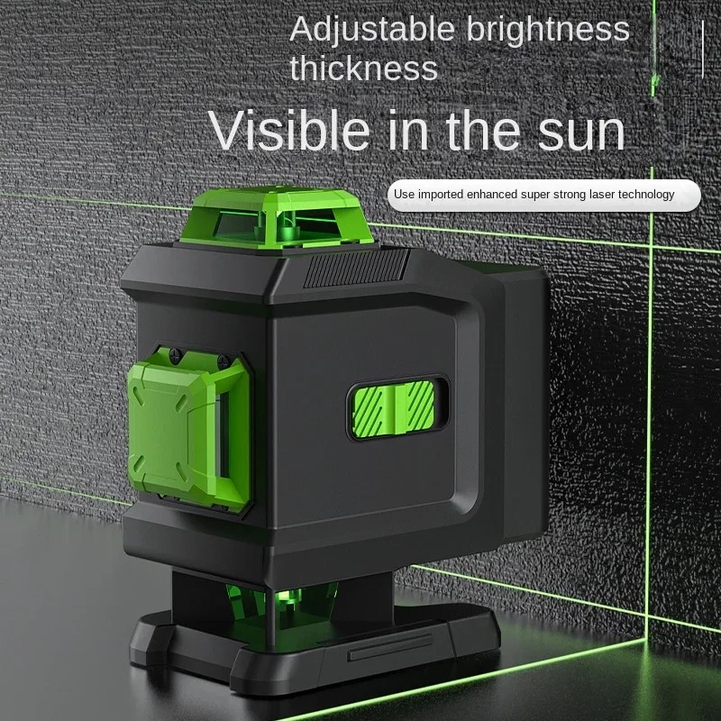 Professional Laser Level 12/16 Lines 3D Green Laser Level