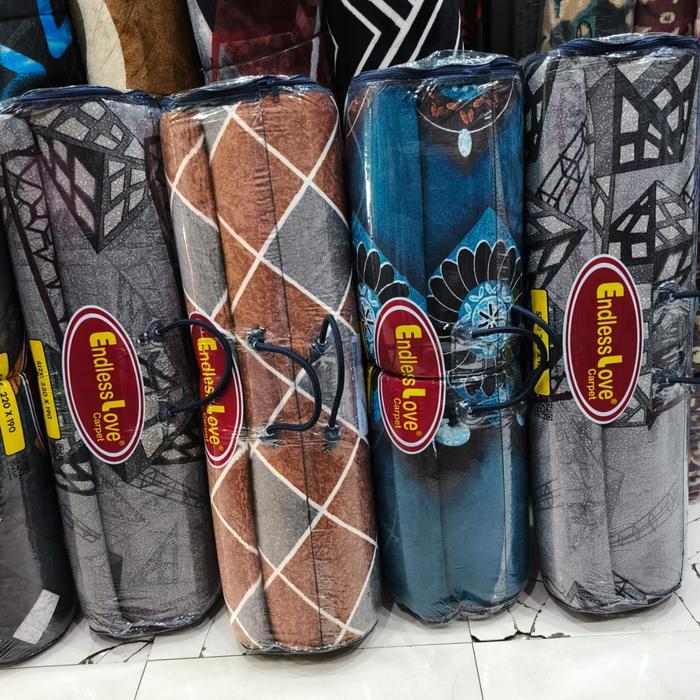 ENDLESS LOVE 190x270+Tas / Karpet Busa Malaysia Extra Tebal 23mm ukuran Jumbo 1,90x2,70 meter