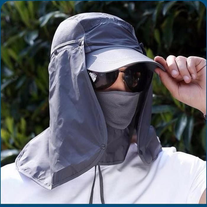 05kq- Topi Pancing Topi Gunung Outdoor Pria Wanita Tentara Jepang Anti Uv Matahari