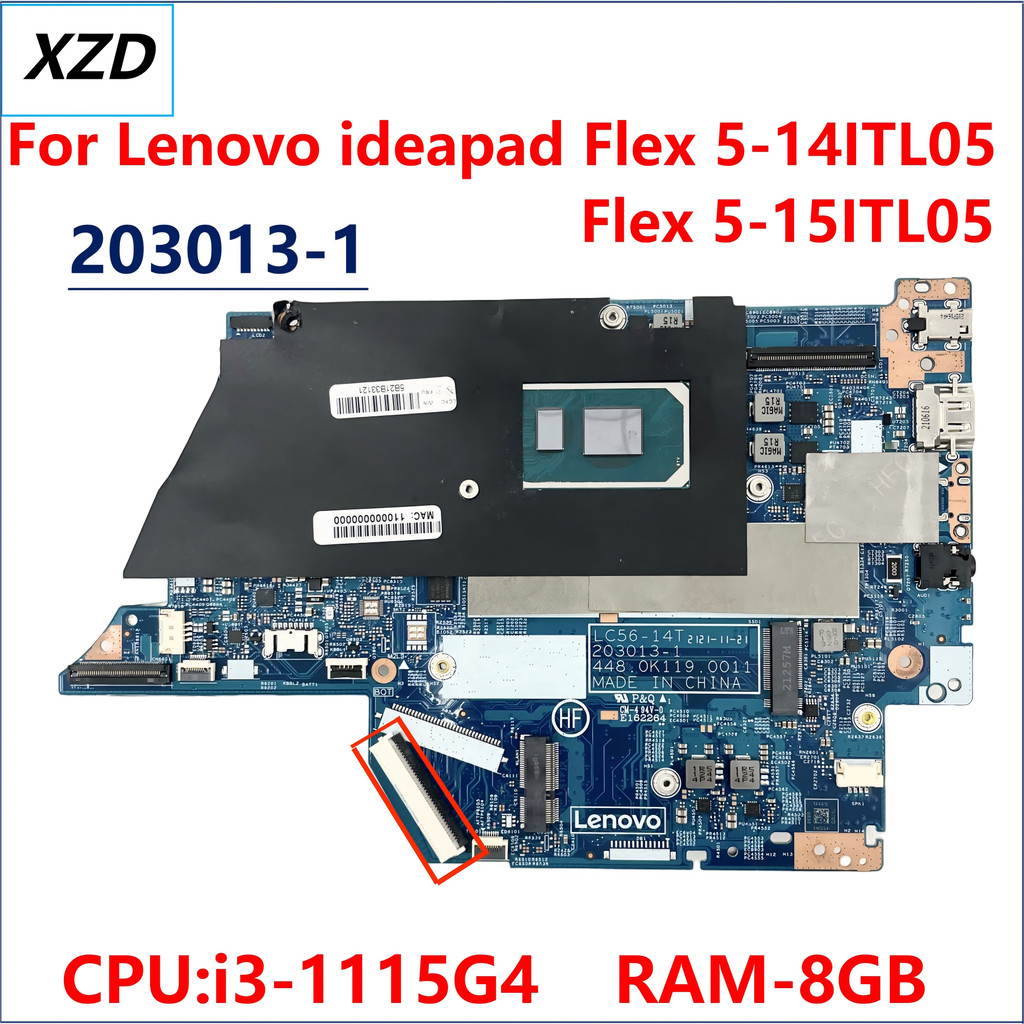 Lc56-14T 203013-1 Motherboard For Ideapad Flex 5-14Itl05 Flex 5-14 Laptop Motherboard With Cpu I3