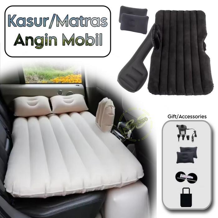 Kasur Angin Bonus Pompa / Matras Tidur Travel Mobil Agya