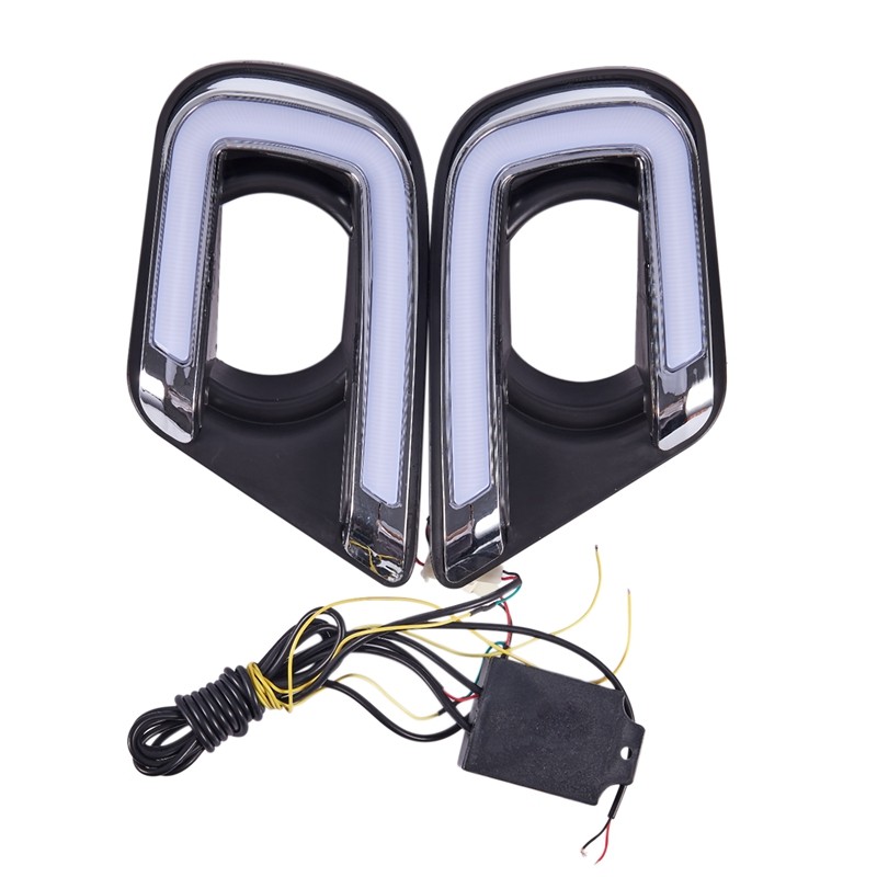 LED DRL Daytime Running Light Fog Lamp 12V Car Running Lights for Dodge Journey Fiat Freemont 2014