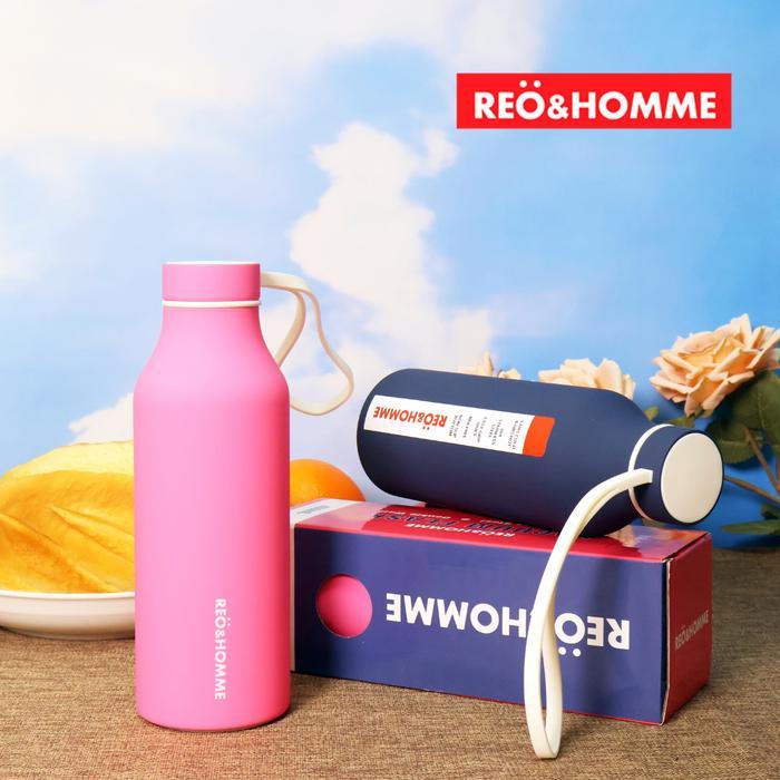Reo&Homme Tumbler Stainless Vacuum Flask Thermos dengan Strap Silikon