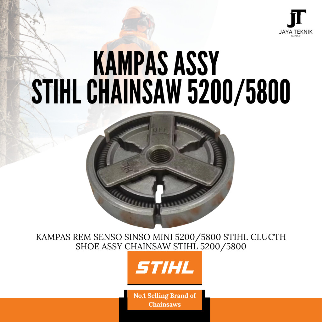 Kampas Rem Senso Sinso Mini 5200/5800 Stihl Clucth Shoe Assy Chainsaw Stihl 5200/5800