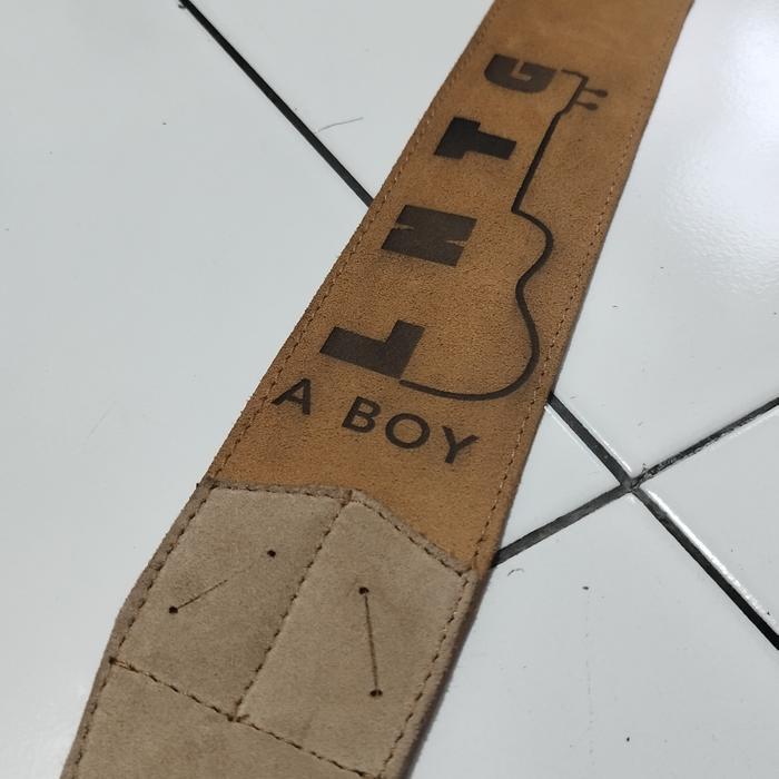 STRAP GITAR 100% KULIT ASLI LEATHER LASER
