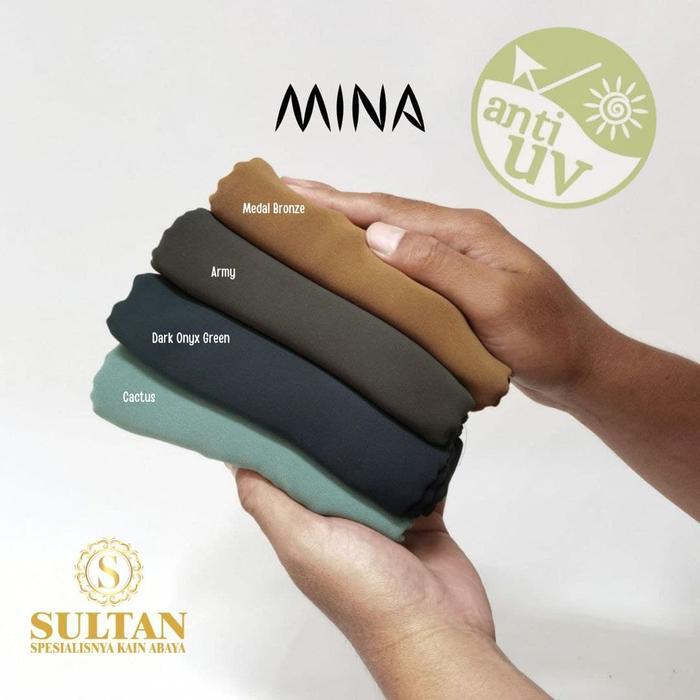 New- Kain Sultan polos mina anti uv bahan gamis abaya