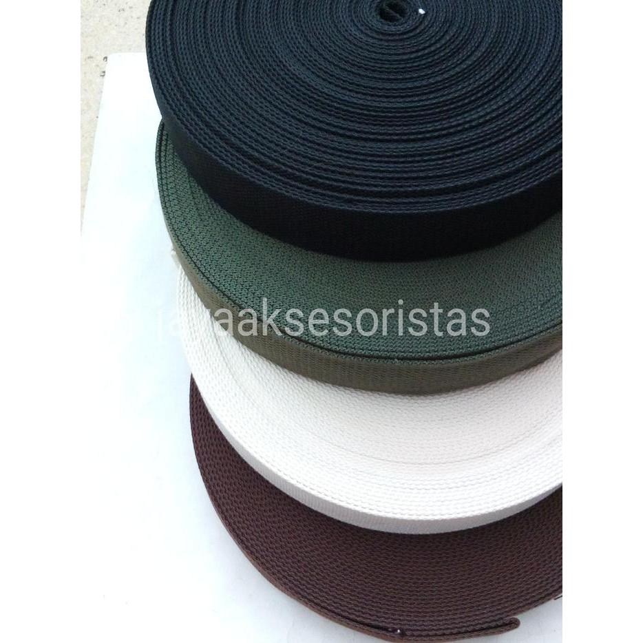 menjual tali webbing bisban katun tas 3.8 cm murah bandung