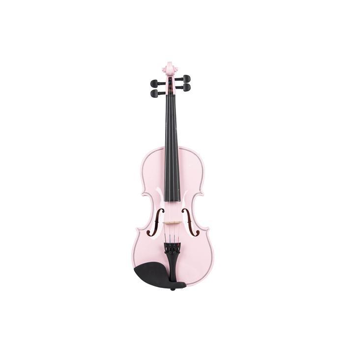 Biola Akustik Mandalika Size 4/4 Pink Include Hardcase