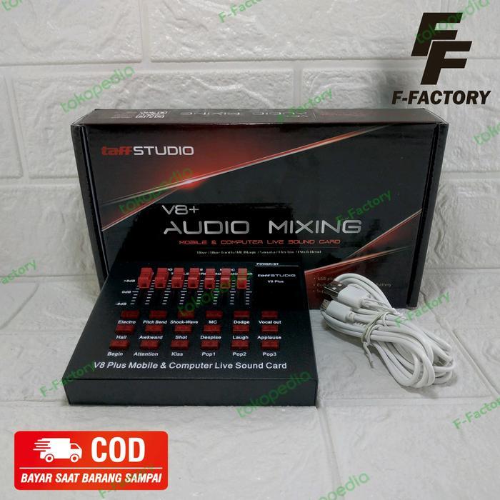 Jual Original Taffstudio Soundcard V8+ Kode 013