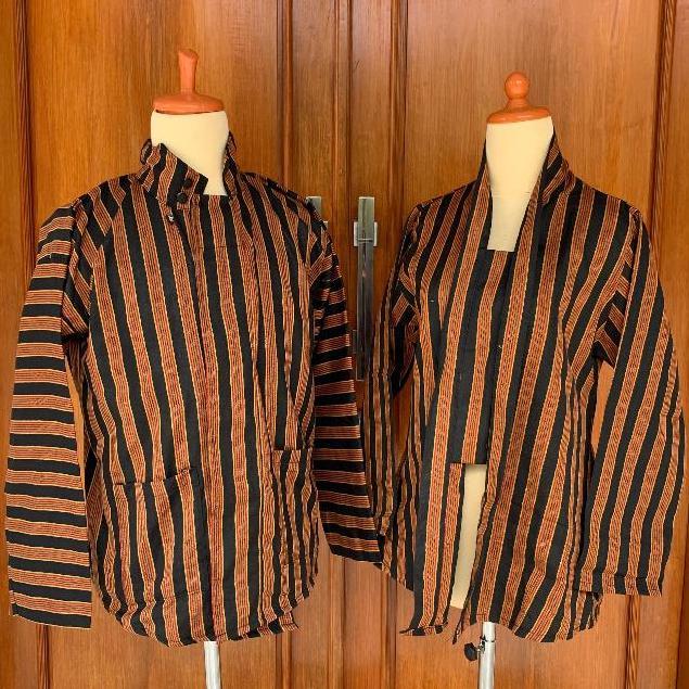 ASLI Baju lurik pria dan wanita ajawa Kebaya lurik wanita jawa Surjan pria dewasa READY STOCK