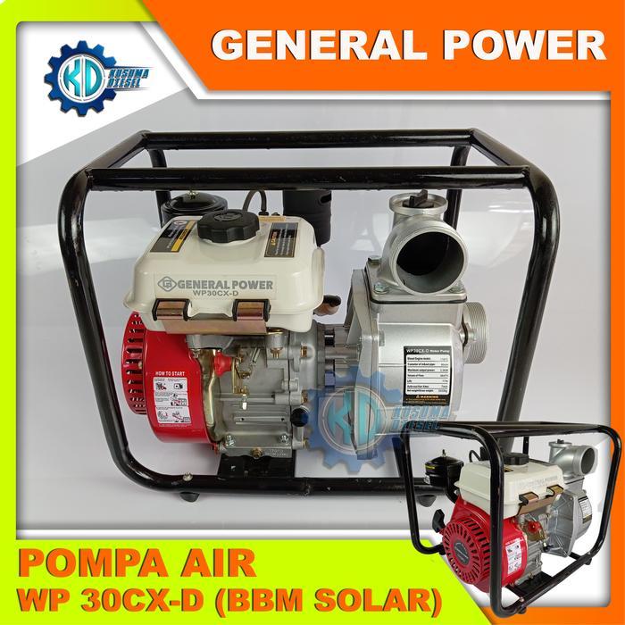 Pompa Irigasi Alkon Diesel Solar WP30CX-D General Power (Engine 170F-D) - POMPA AIR SAWAH termurah -