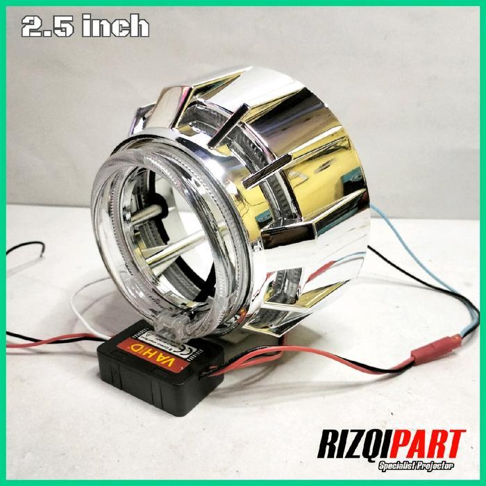 Terbagus Vahid Shroud Ch10 Casing Projie Biled 2.5 Inch Double Angel Eyes Standby Dan Strobo